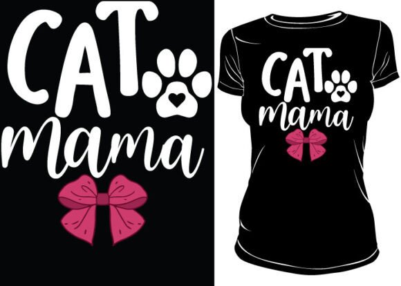 Cat Mama Cat Lover T-shirt