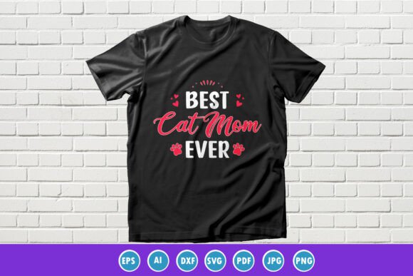 Cat Mom Mother’s Day T-shirt Vector