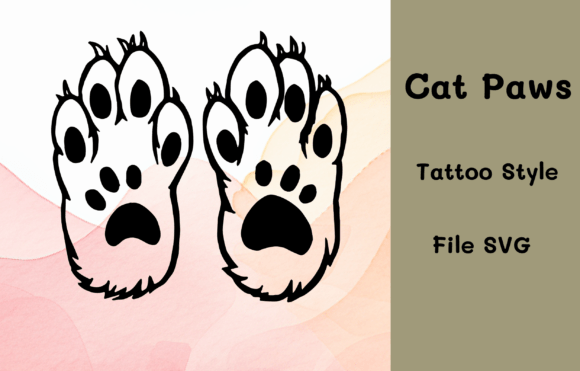 Cat Paws Unity Tattoo Style