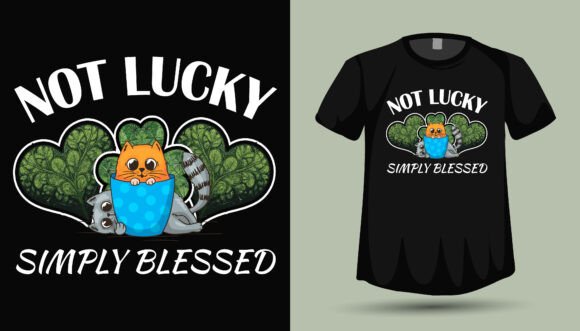 Cute Cat T Shirt Design