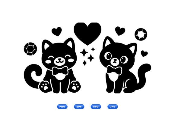 Cute Kawaii Cat SVG Pack