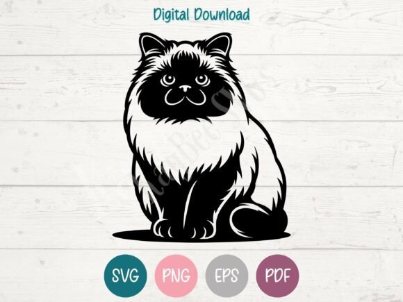 Himalayan Cat SVG PNG EPS PDF Design